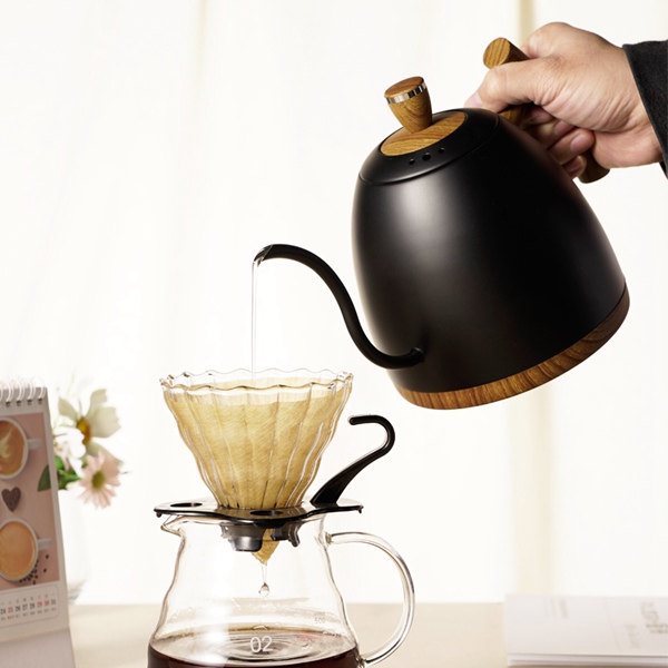 Elektrischer Kaffee Wasserkocher mit 304 Food Grade Edelstahl