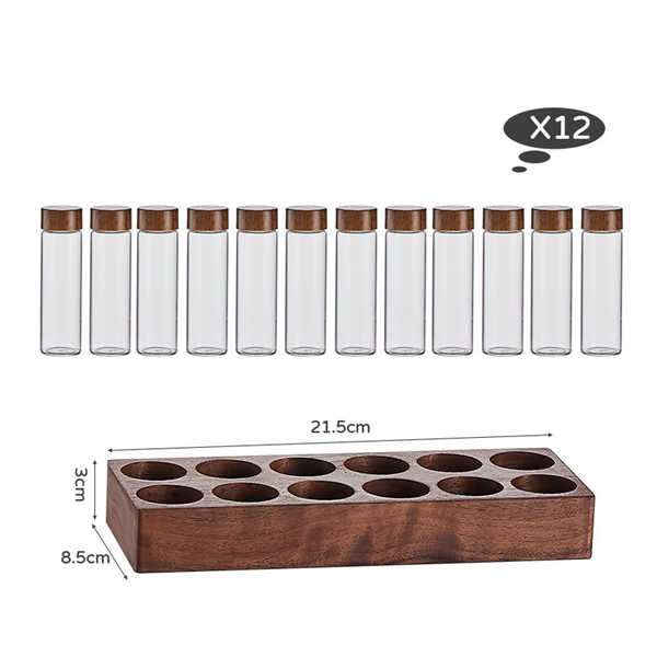 Glass Coffee Bean Storage With Shelf