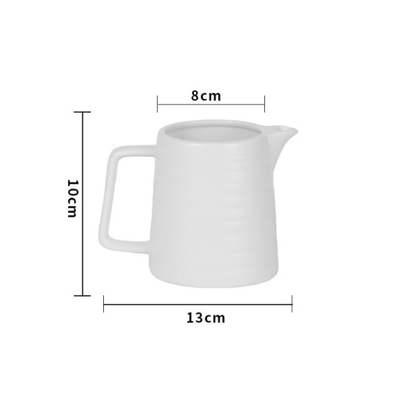 Witte keramische koffiefilter set