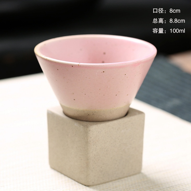 Funnel Shape Ceramic Cup With Base