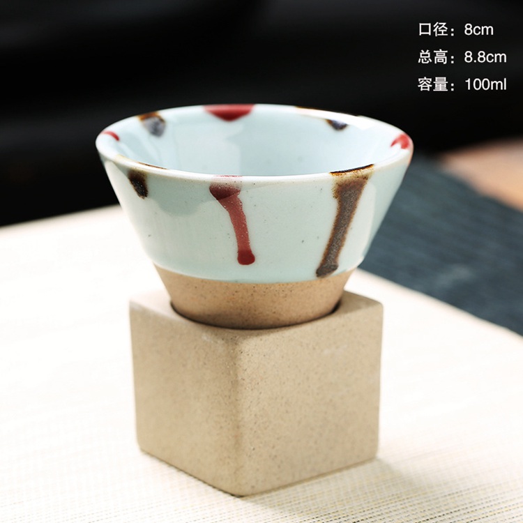 Funnel Shape Ceramic Cup With Base