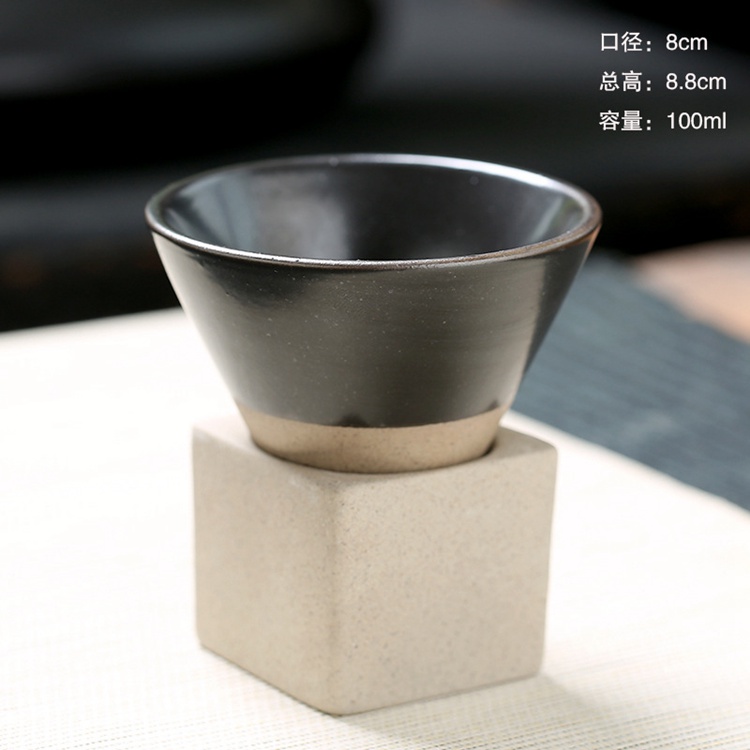 Funnel Shape Ceramic Cup With Base