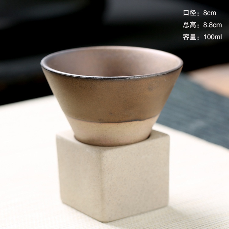 Funnel Shape Ceramic Cup With Base