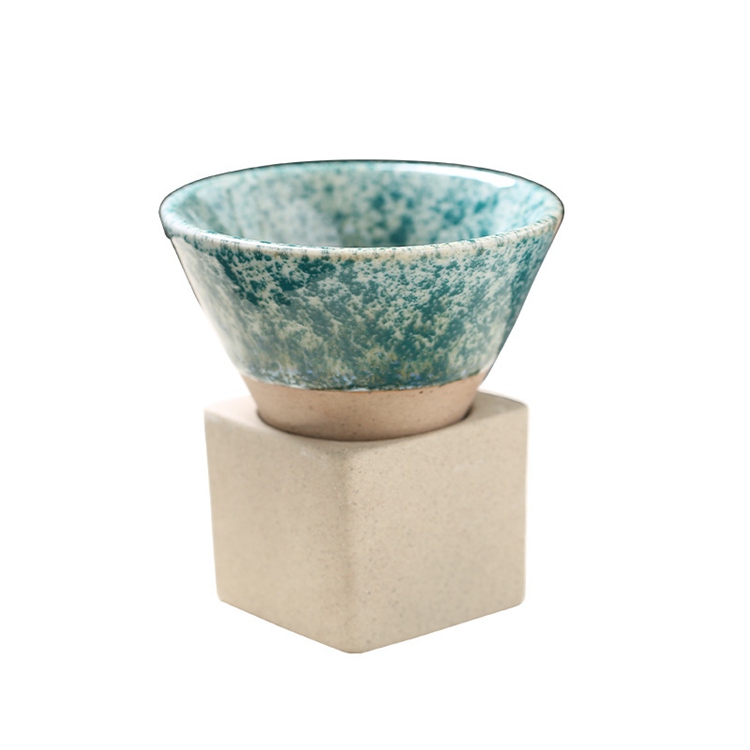 Funnel Shape Ceramic Cup With Base
