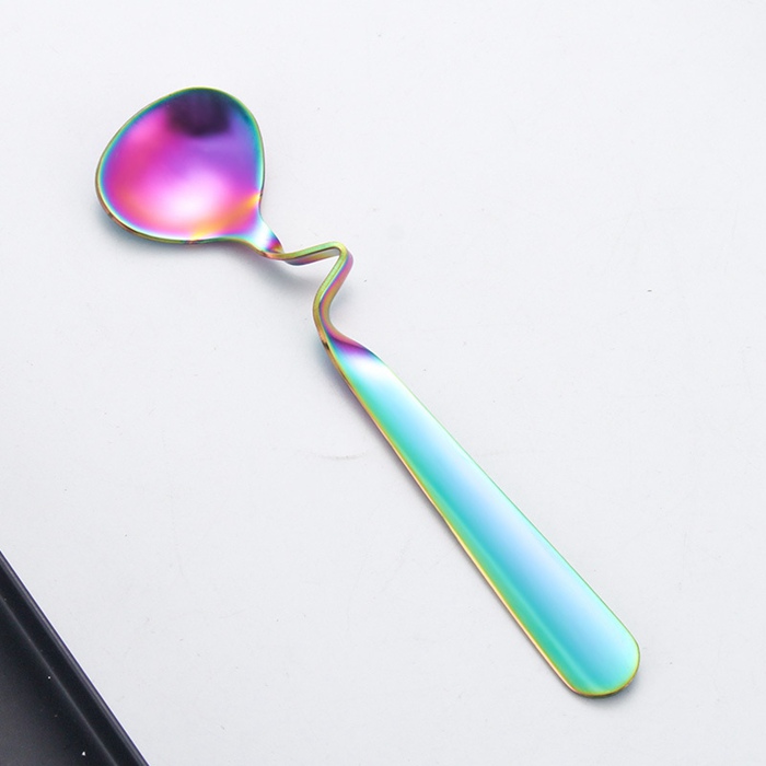 S Shape Hanging Curved Stainless Steel Latte Scoop