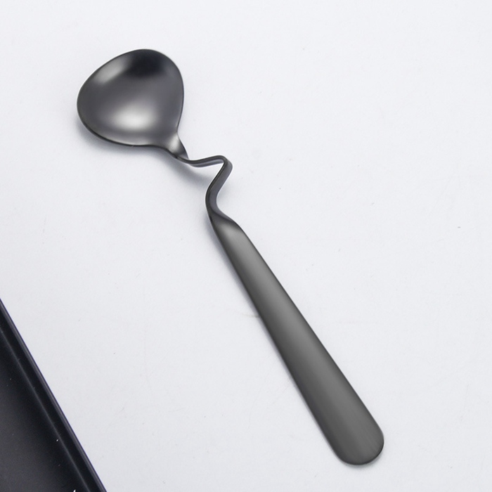 S Shape Hanging Curved Stainless Steel Latte Scoop