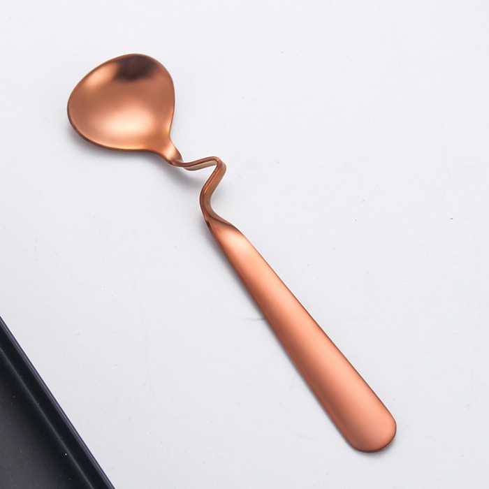 S Shape Hanging Curved Stainless Steel Latte Scoop