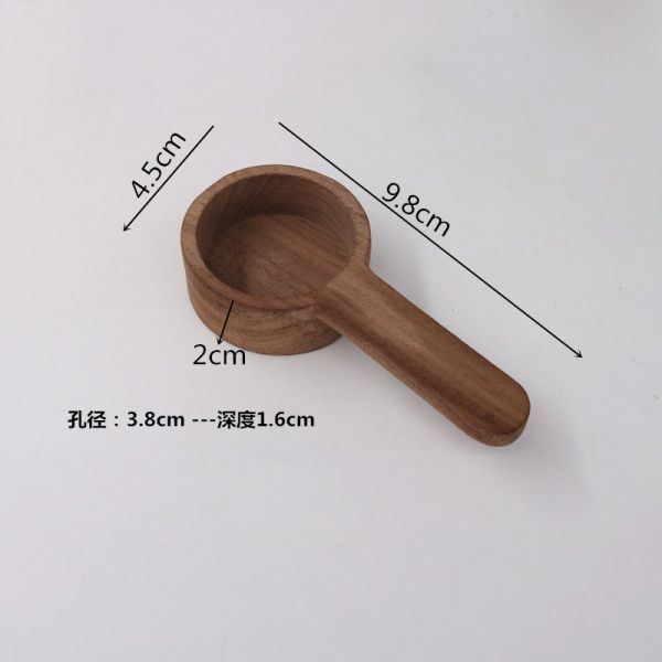 Brown Wooden Coffee Spoon