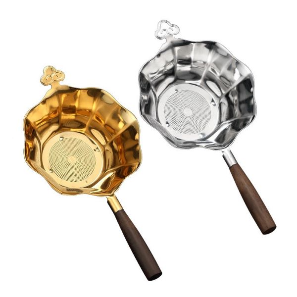 Gold Tea Strainer