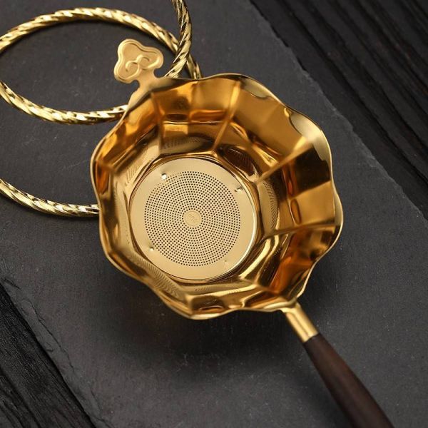 Gold Tea Strainer