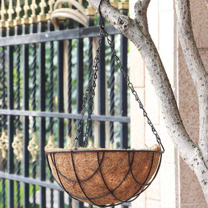 Green Coconut Palm Hanging Basket