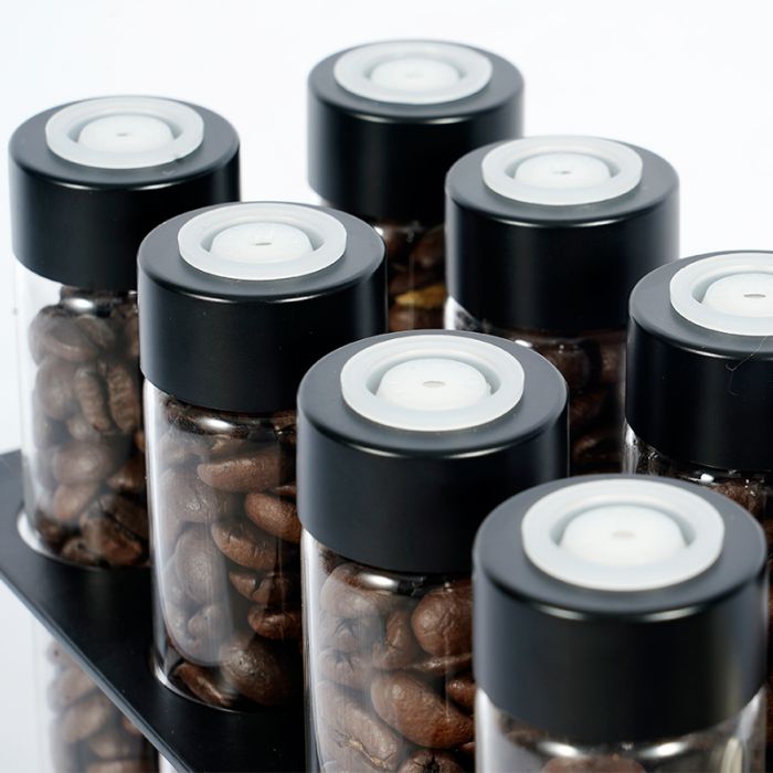 Coffee Bean Storage With Hopper 8 Tubes