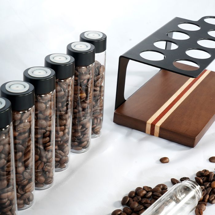 Coffee Bean Storage With Hopper 8 Tubes