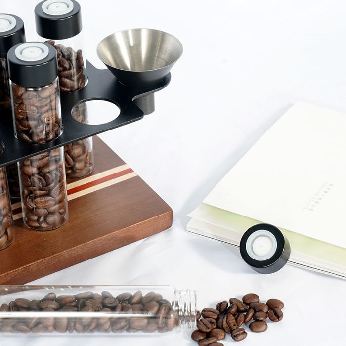 Coffee Bean Storage With Hopper 8 Tubes