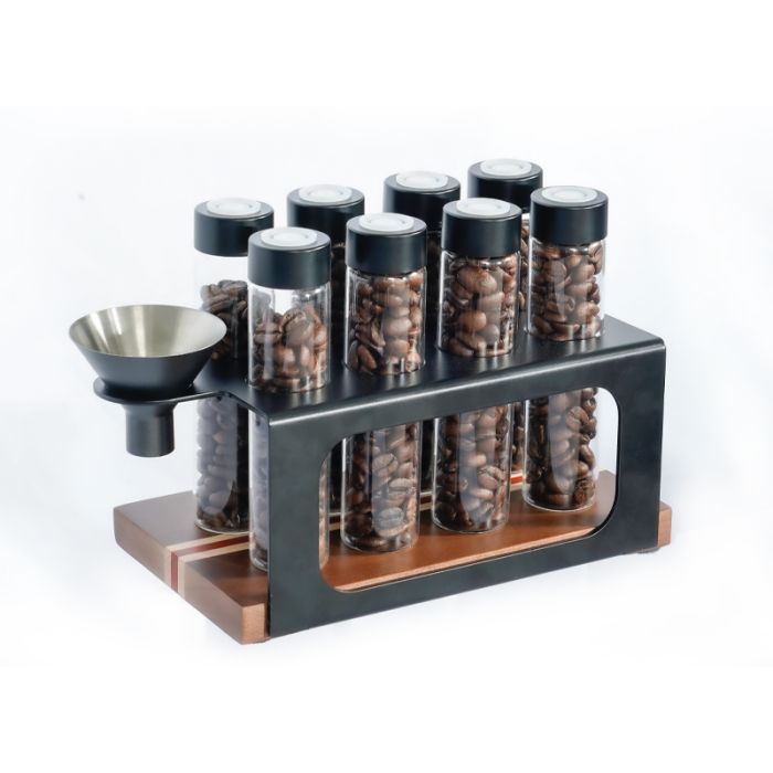 Coffee Bean Storage With Hopper 8 Tubes