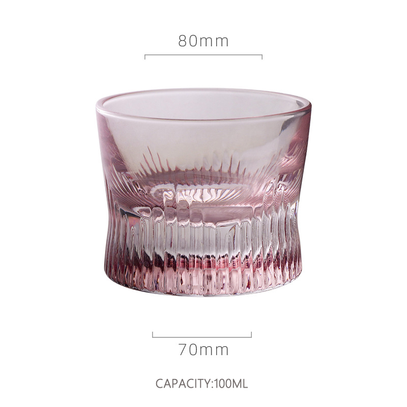 100ml Pink Glass