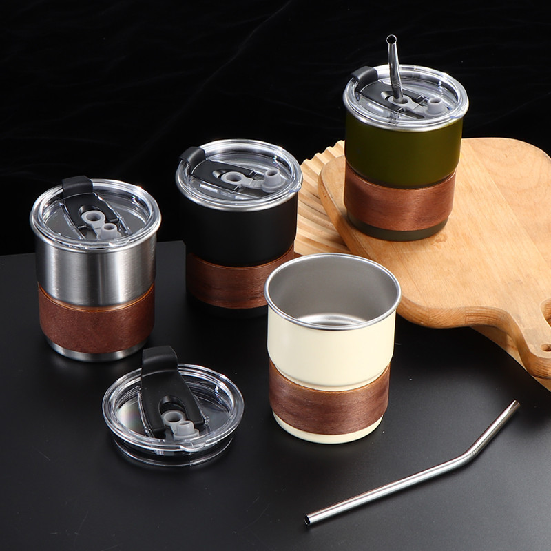 300ml Stainless Steel Coffee Cup With Lid