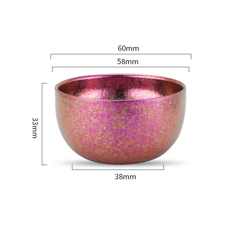 Multi-Colored Premium Titanium Tea Cups