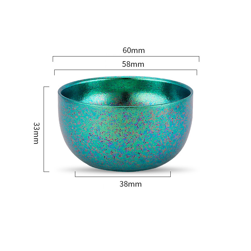 Multi-Colored Premium Titanium Tea Cups