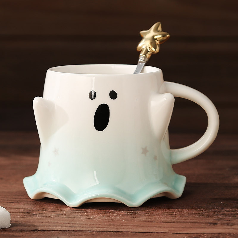 Happy Halloweenesque Ceramic Cups