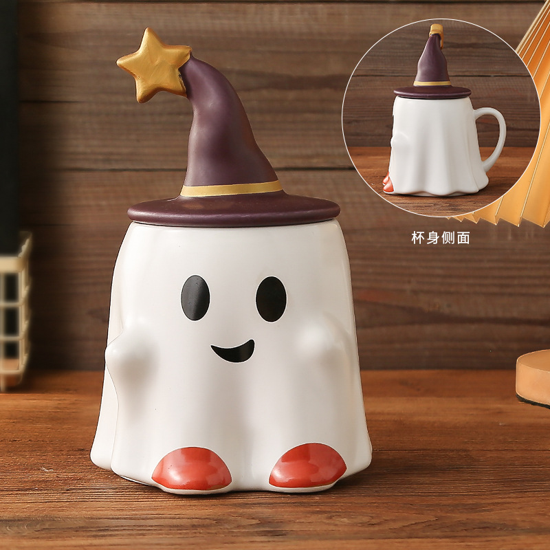 Happy Halloweenesque Ceramic Cups