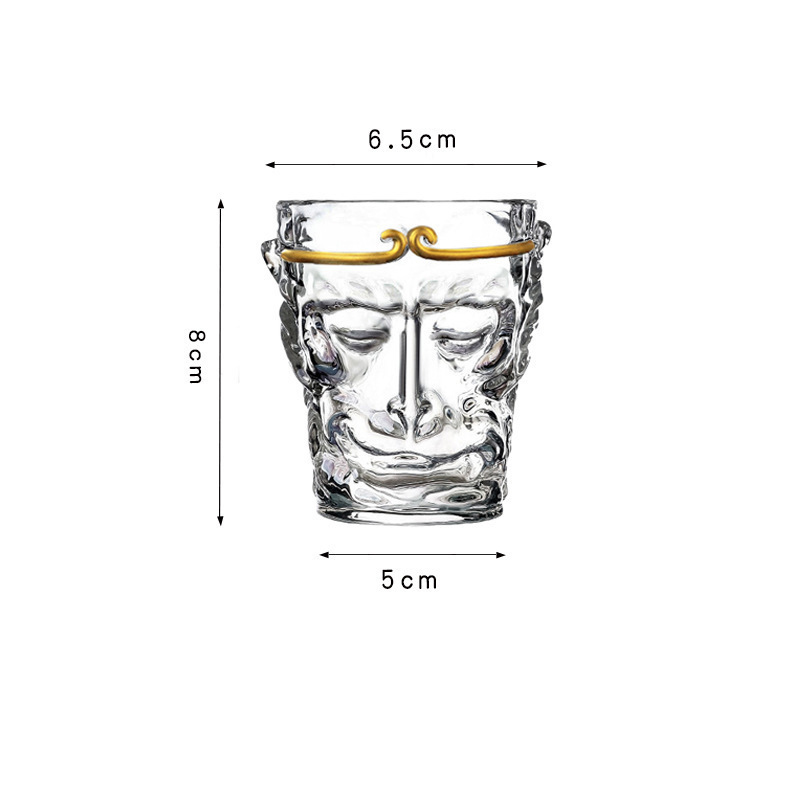 Monkey King Glass Cup