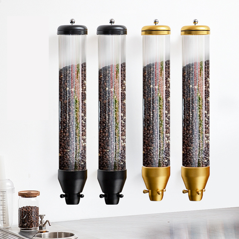 Wall Mounted Coffee Bean Storage Dispenser