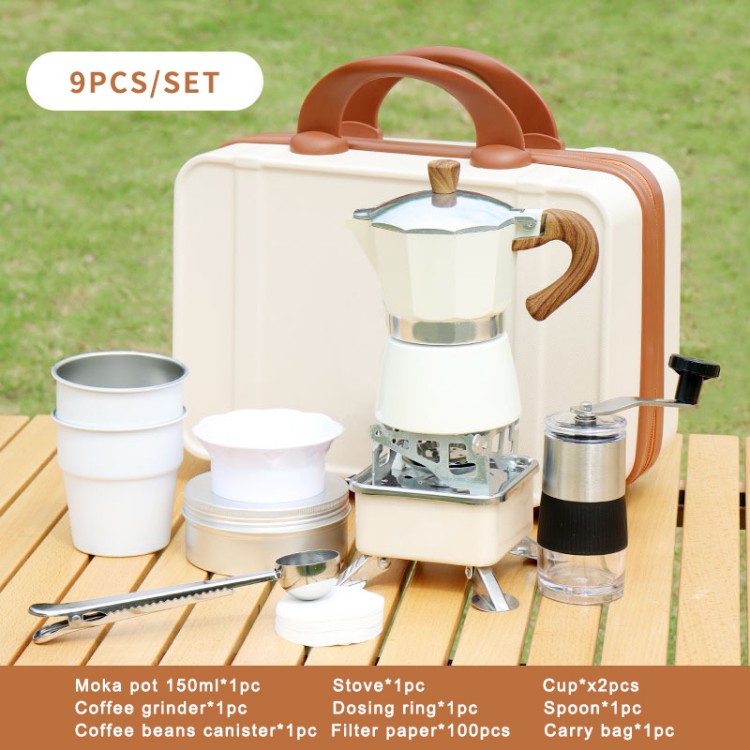 Stainless Steel Camping Coffee Maker Set