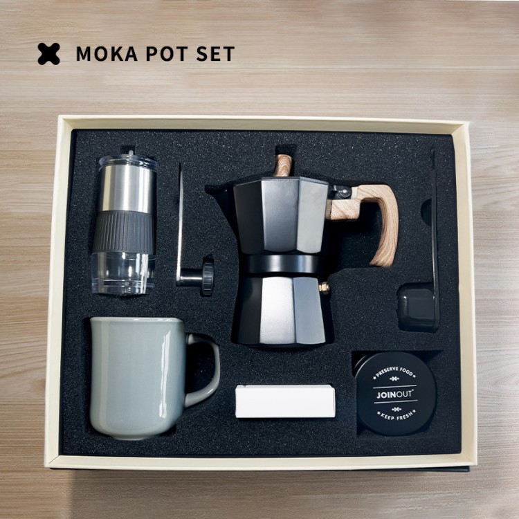 Hand Crank Coffee Grinder Six-Piece Gift Box