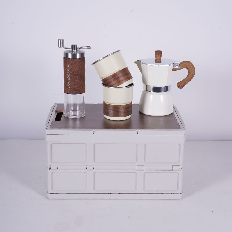 Camping Coffee Moka Pot Set