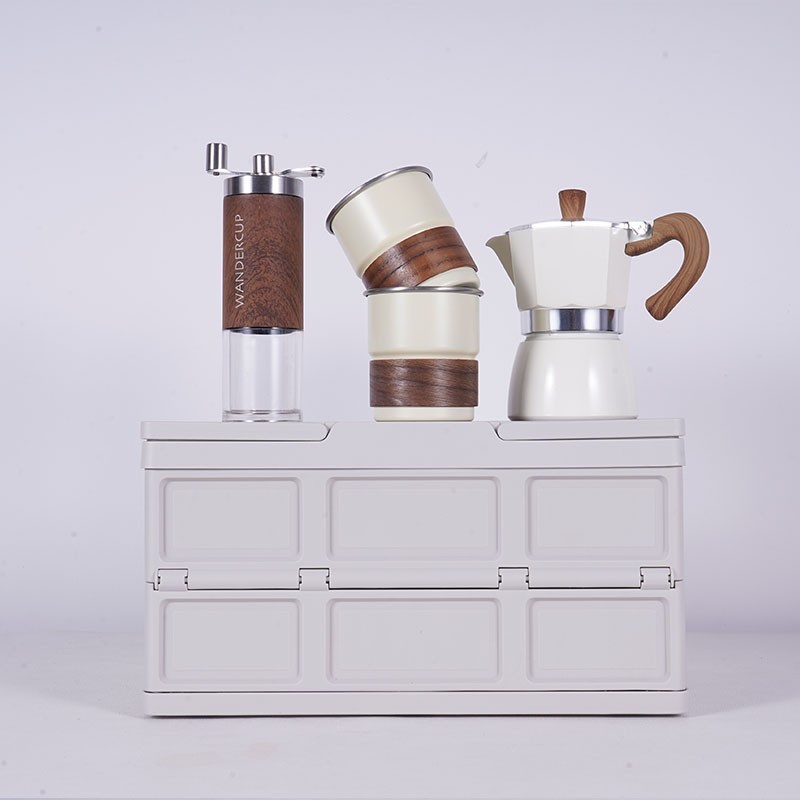 Camping Coffee Moka Pot Set