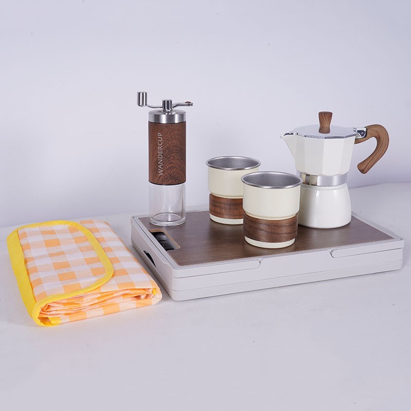 Camping Coffee Moka Pot Set