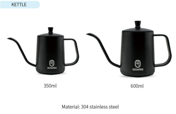 What are the advantages of a hand brew coffee pot that primarily brews coffee in a gooseneck?